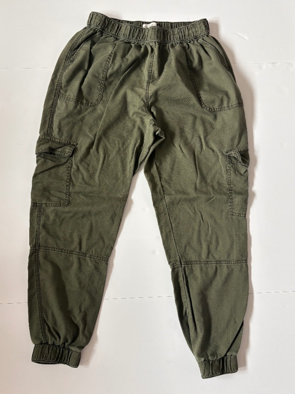 Abercrombie & Fitch Olive Green Cargo Jogger Pants Size M Utility Y2K